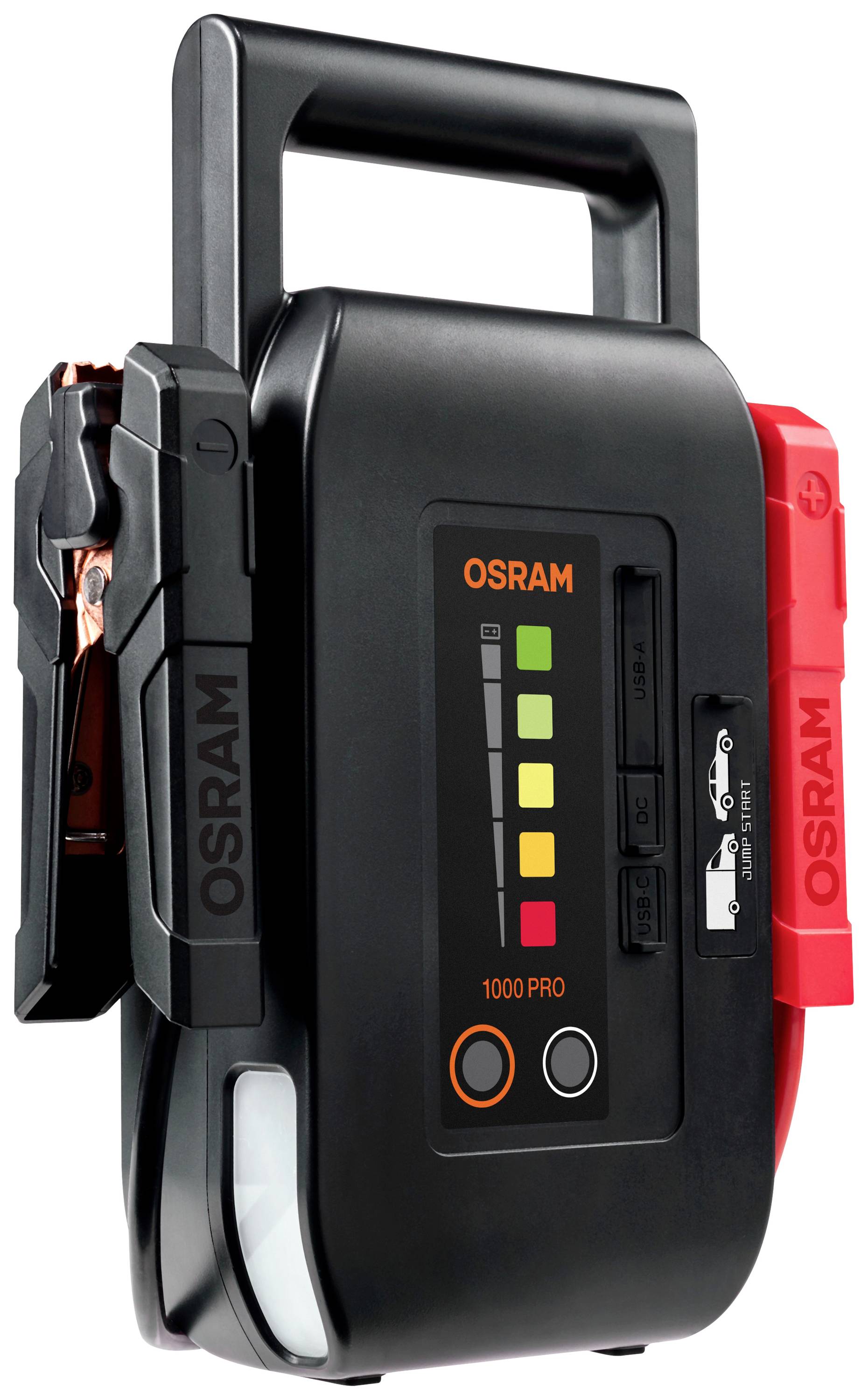 Osram Automotive Schnellstartsystem BATTERYstart PRO 1000 OEBSPL1000 Starthilfestrom (12 V)=1000A USB-Steckdose 2x