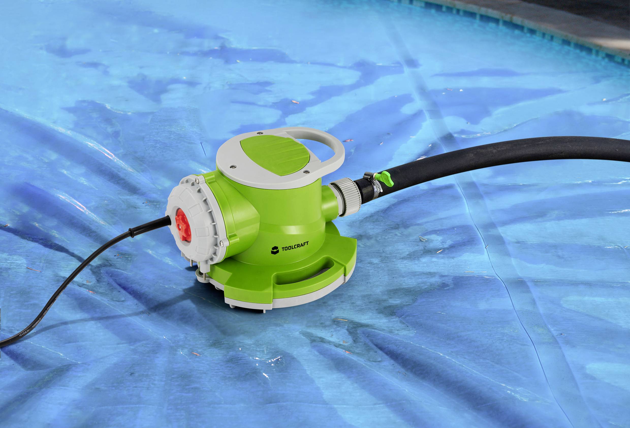 TOOLCRAFT TO-8992917 Flachsaugende Tauchpumpe 7000 l/h 7m