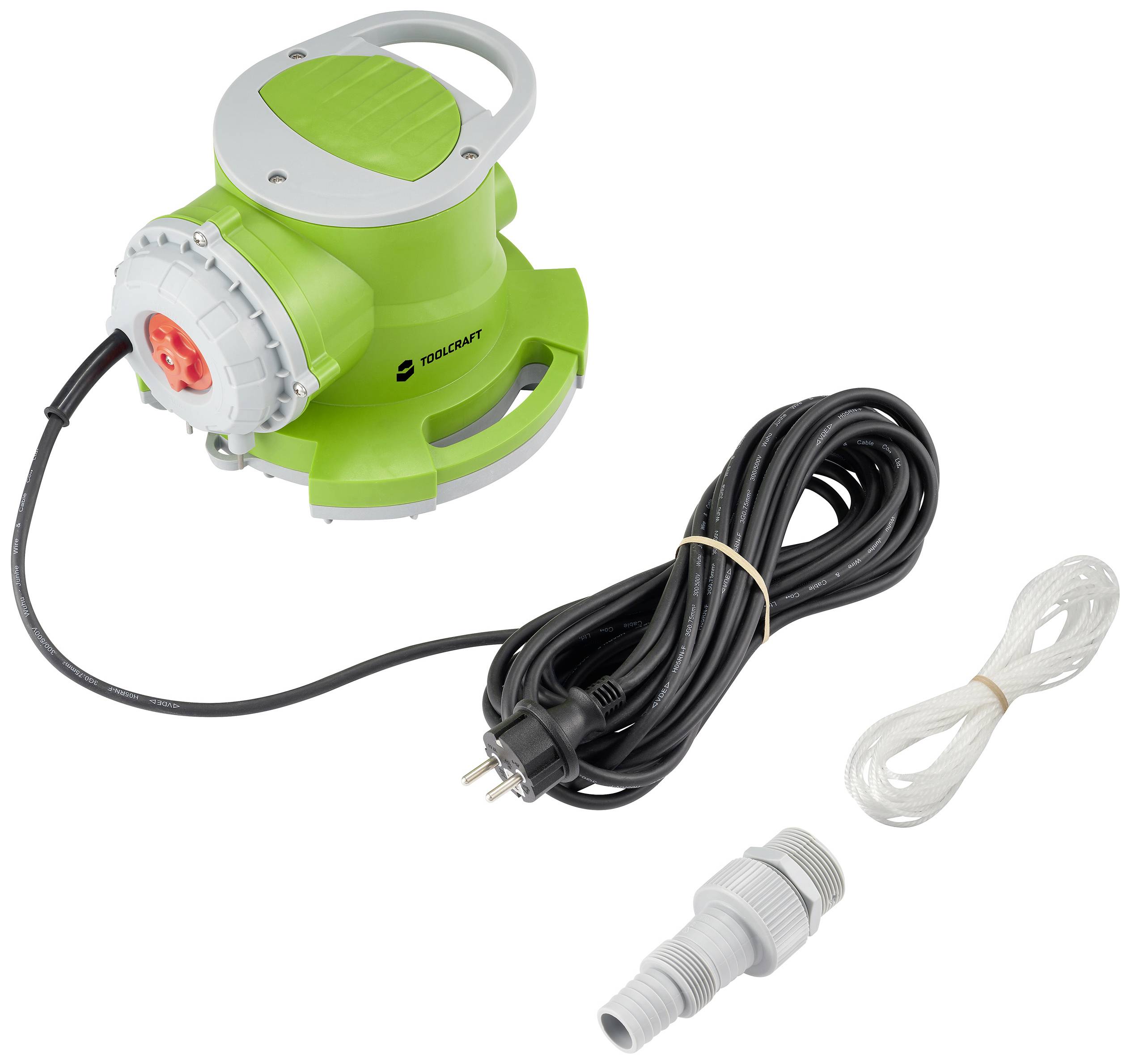 TOOLCRAFT TO-8992917 Flachsaugende Tauchpumpe 7000 l/h 7m