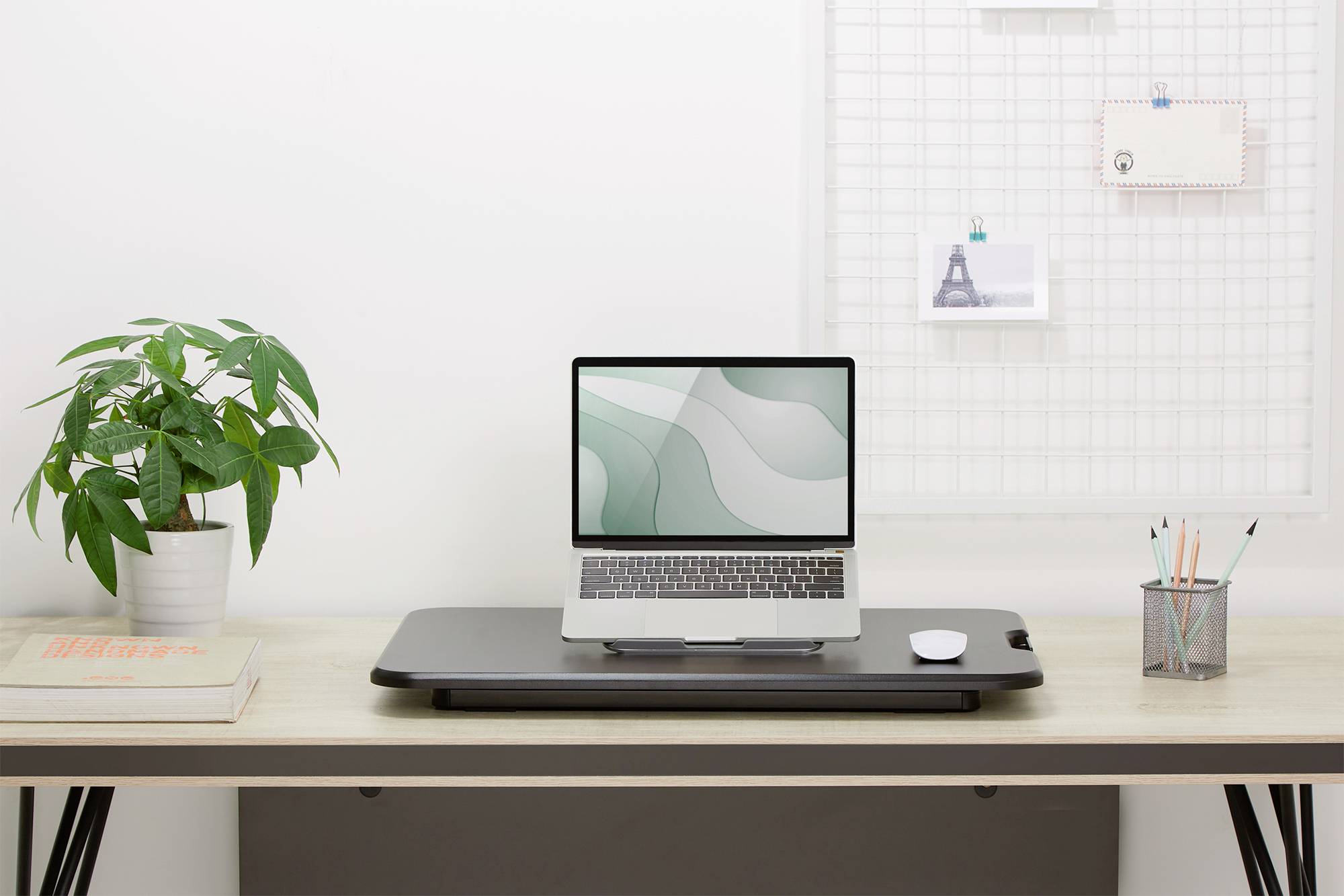 Digitus DA-90445 Sitz-Steh-Schreibtischaufsatz Höhen-Bereich: 45 bis 405mm Schwarz