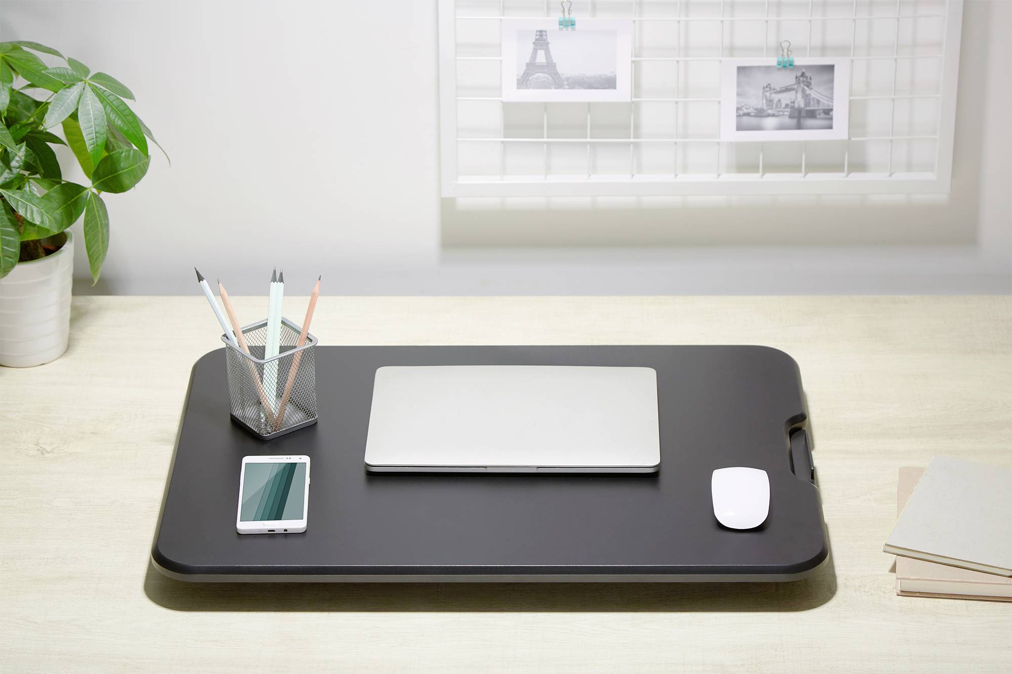 Digitus DA-90445 Sitz-Steh-Schreibtischaufsatz Höhen-Bereich: 45 bis 405mm Schwarz