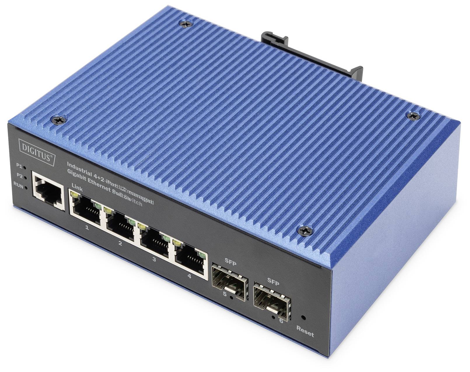 Digitus DN-651155 DN-651155 Industrial Ethernet Switch 4x2 Port 1 GBit/s