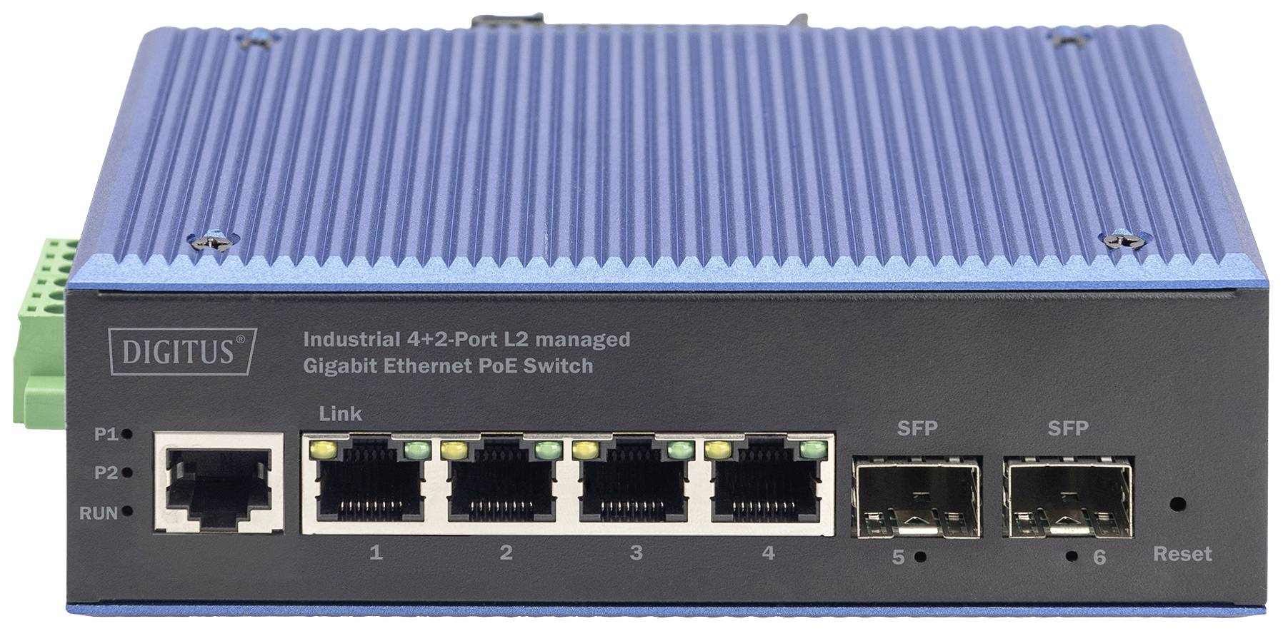Digitus DN-651155 DN-651155 Industrial Ethernet Switch 4x2 Port 1 GBit/s