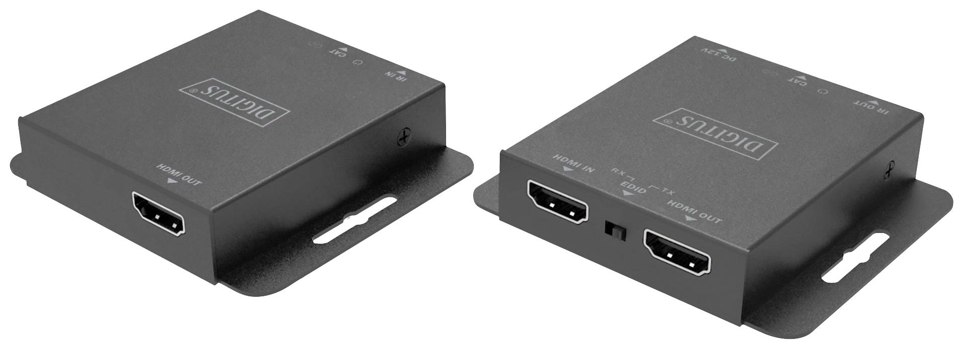 Digitus DS-55519 1 Port HDMI Extender Set Schwarz