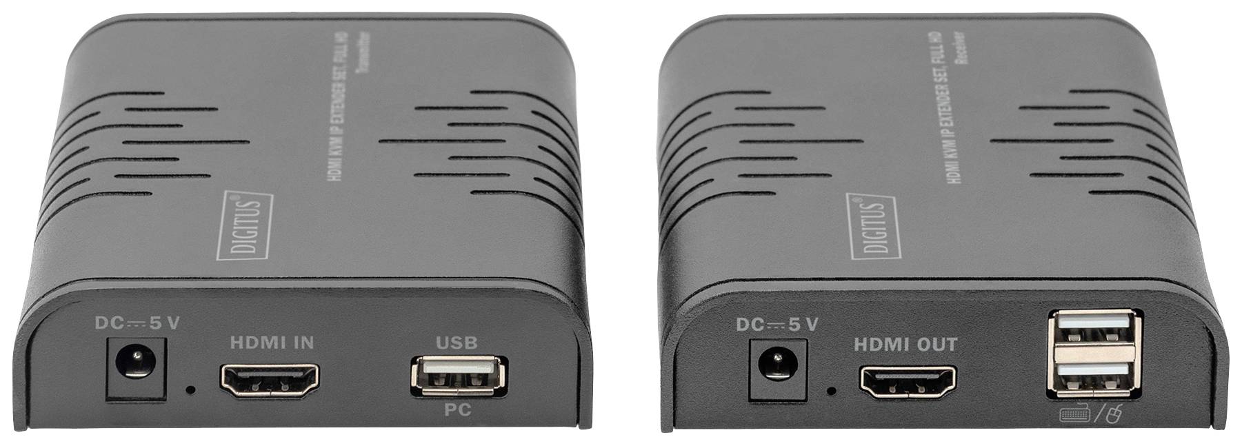 Digitus DS-55529 1 Port HDMI Extender Set Schwarz