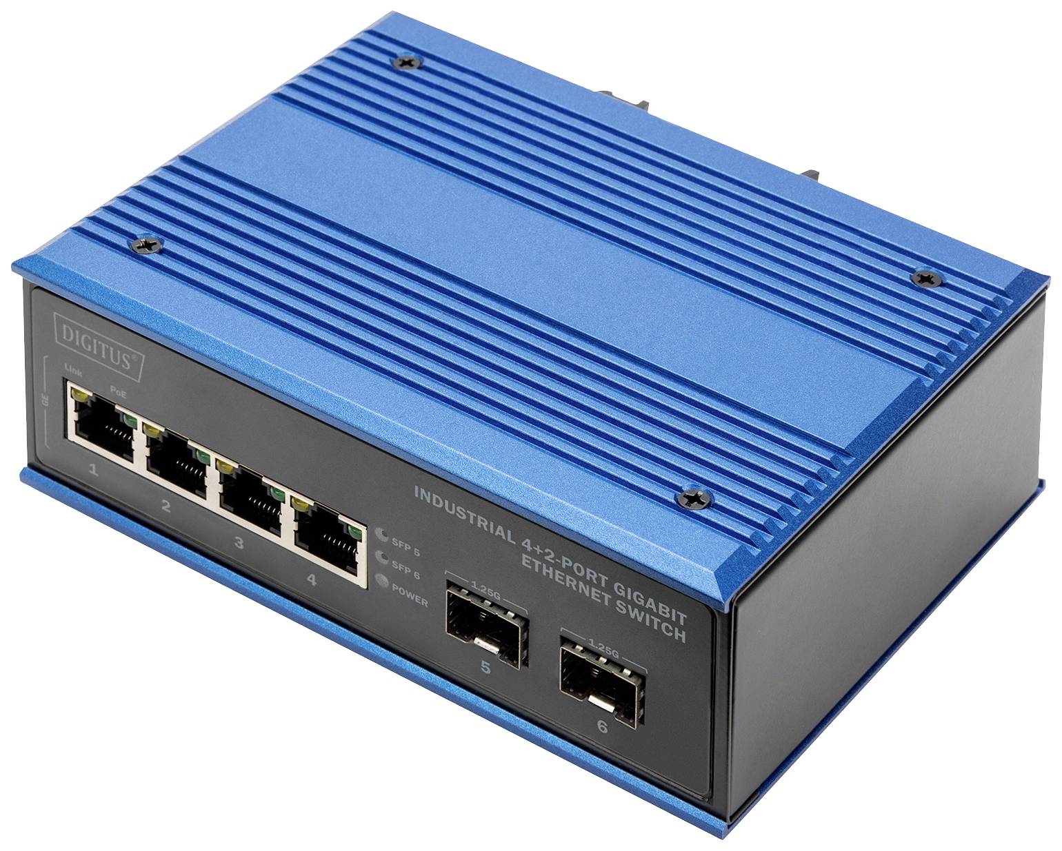 Digitus DN-651148 Industrial Ethernet Switch 4x2 Port 10 / 100 / 1000 MBit/s