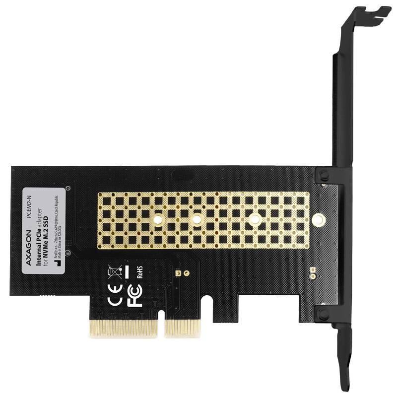AXAGON PCEM2-N PCIe-3.0-x4-Adapter Festplatten-Kühler