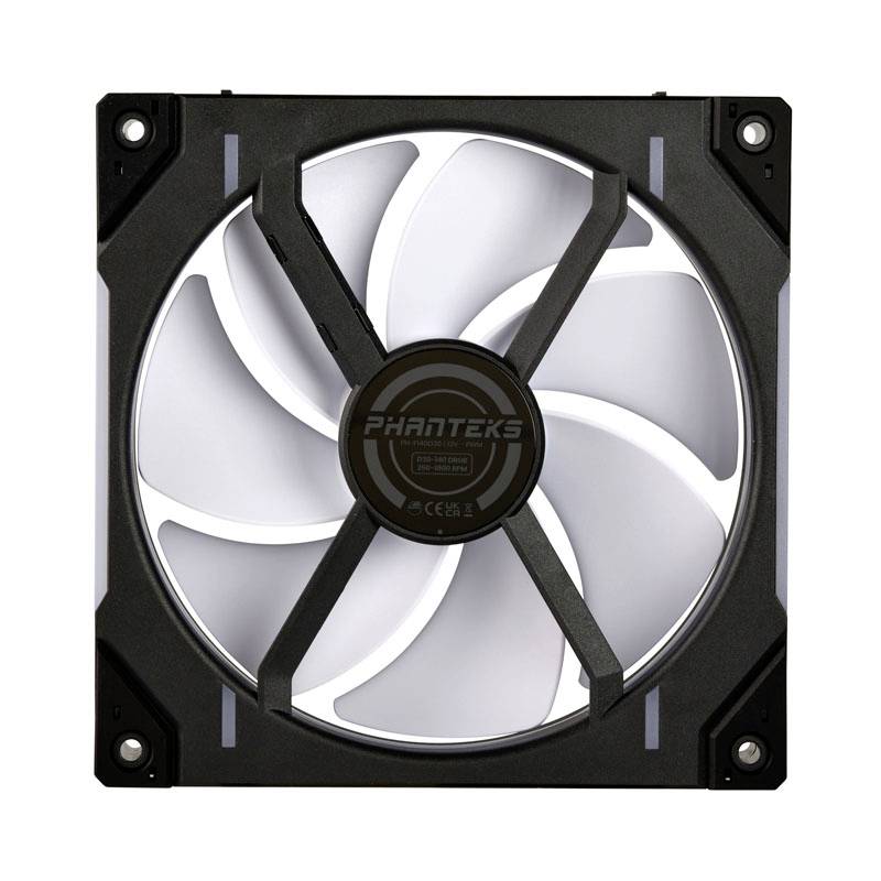 Phanteks D30 PWM Regular Airflow D-RGB PC-Gehäuse-Lüfter Schwarz (B x H x T) 140 x 140 x 30 mm