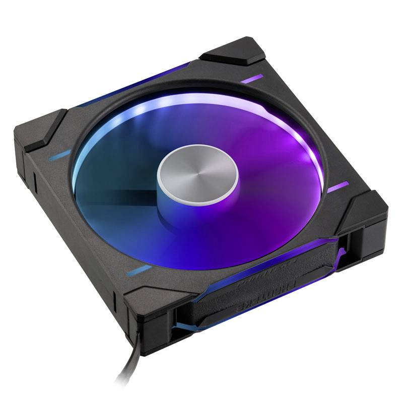 Phanteks D30 PWM Reverse Airflow D-RGB PC-Gehäuse-Lüfter Schwarz (B x H x T) 140 x 30 x 140mm