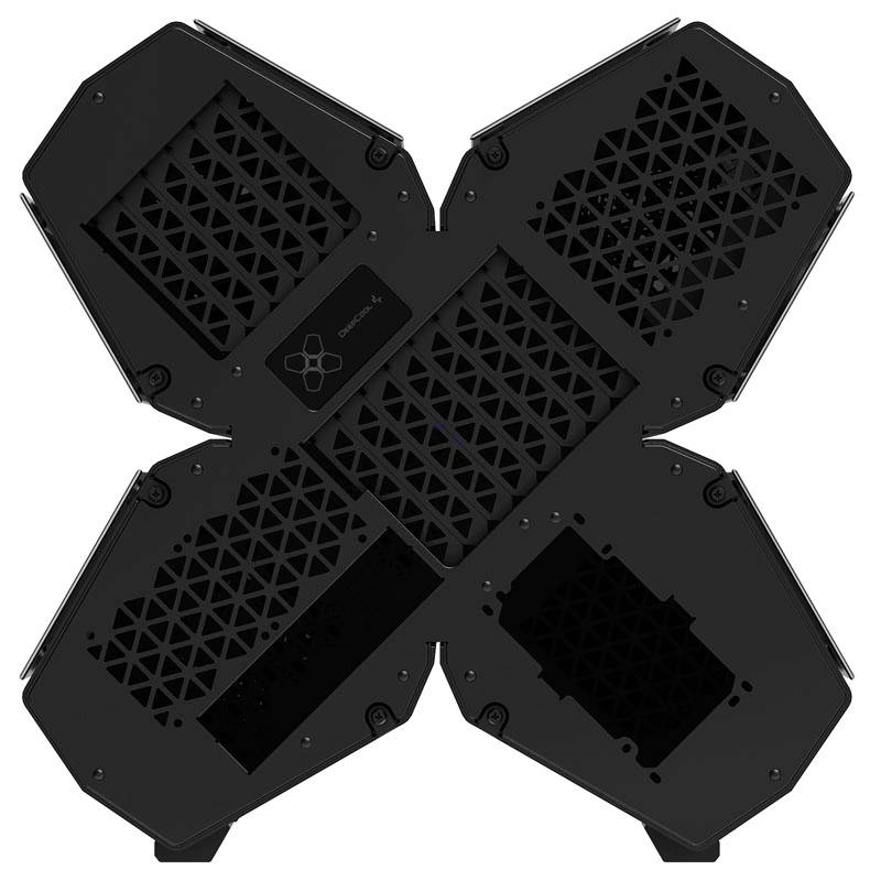 DeepCool Quadsteller Infinity Gehäuse, Gaming-Gehäuse Schwarz