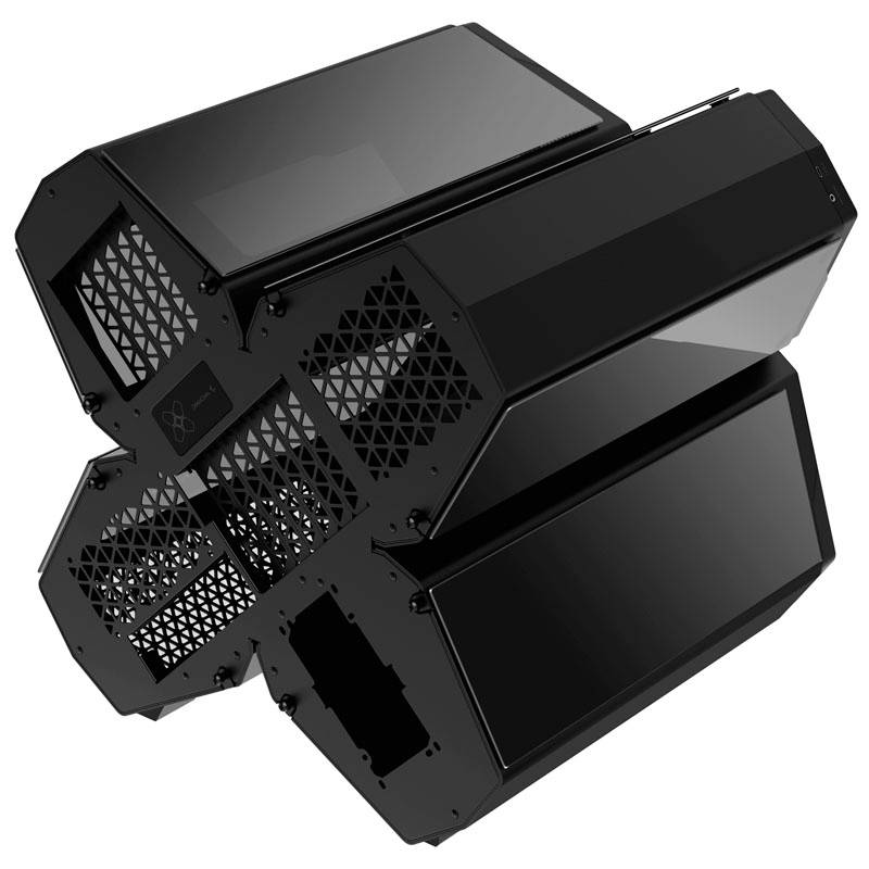 DeepCool Quadsteller Infinity Gehäuse, Gaming-Gehäuse Schwarz