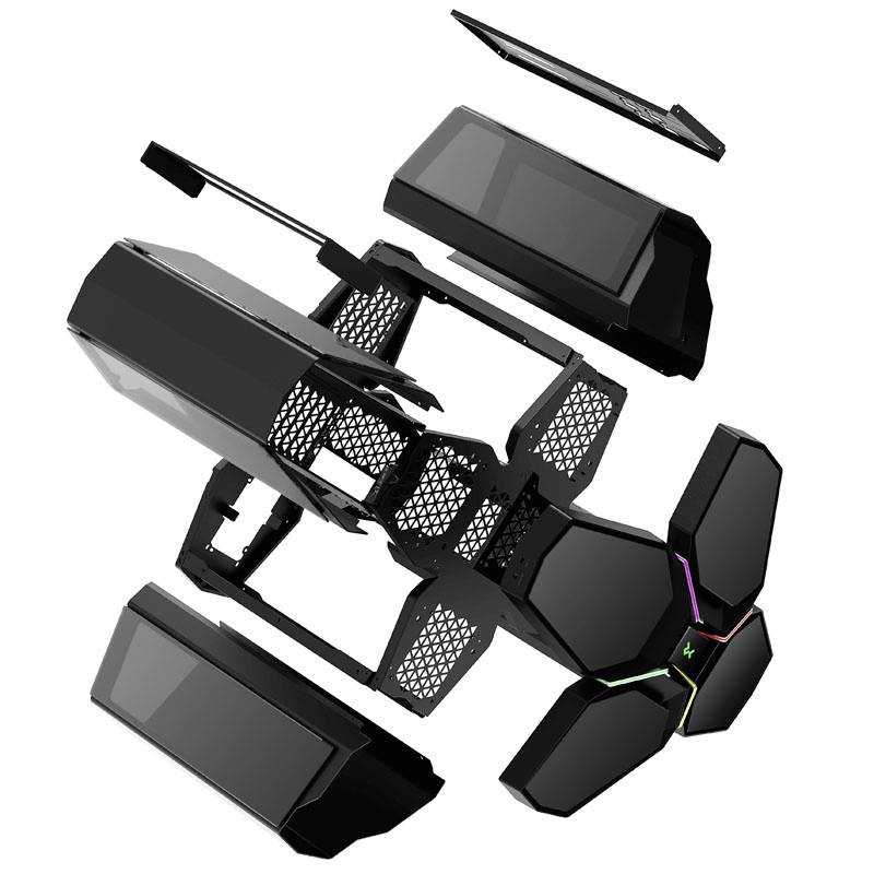 DeepCool Quadsteller Infinity Gehäuse, Gaming-Gehäuse Schwarz