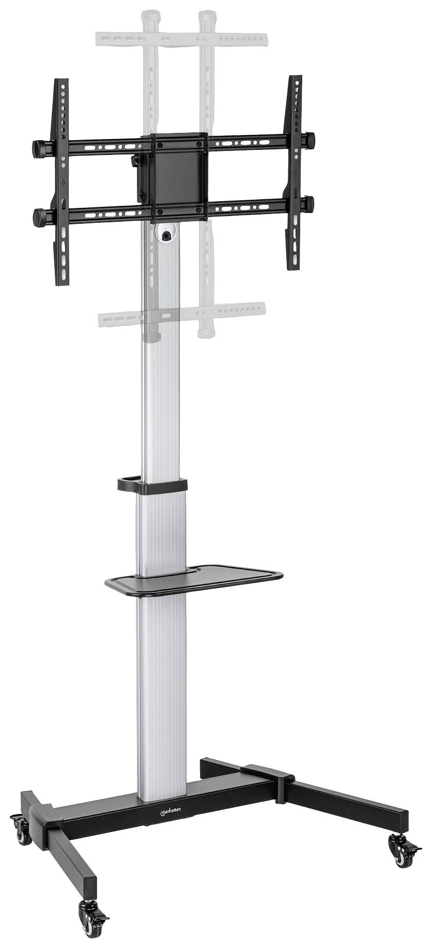 Manhattan 462327 TV-Rollwagen Höhenverstellbar, Neigbar 94,0cm (37") - 215,9cm (85") Höhenverstellbar, Neigbar + Rotierbar