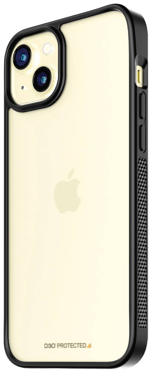 PanzerGlass ClearCase with D3O Backcover Apple iPhone 15 Plus Transparent, Schwarz Induktives Laden 1178