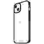 PanzerGlass ClearCase with D3O Backcover Apple iPhone 15 Plus Transparent, Schwarz Induktives Laden