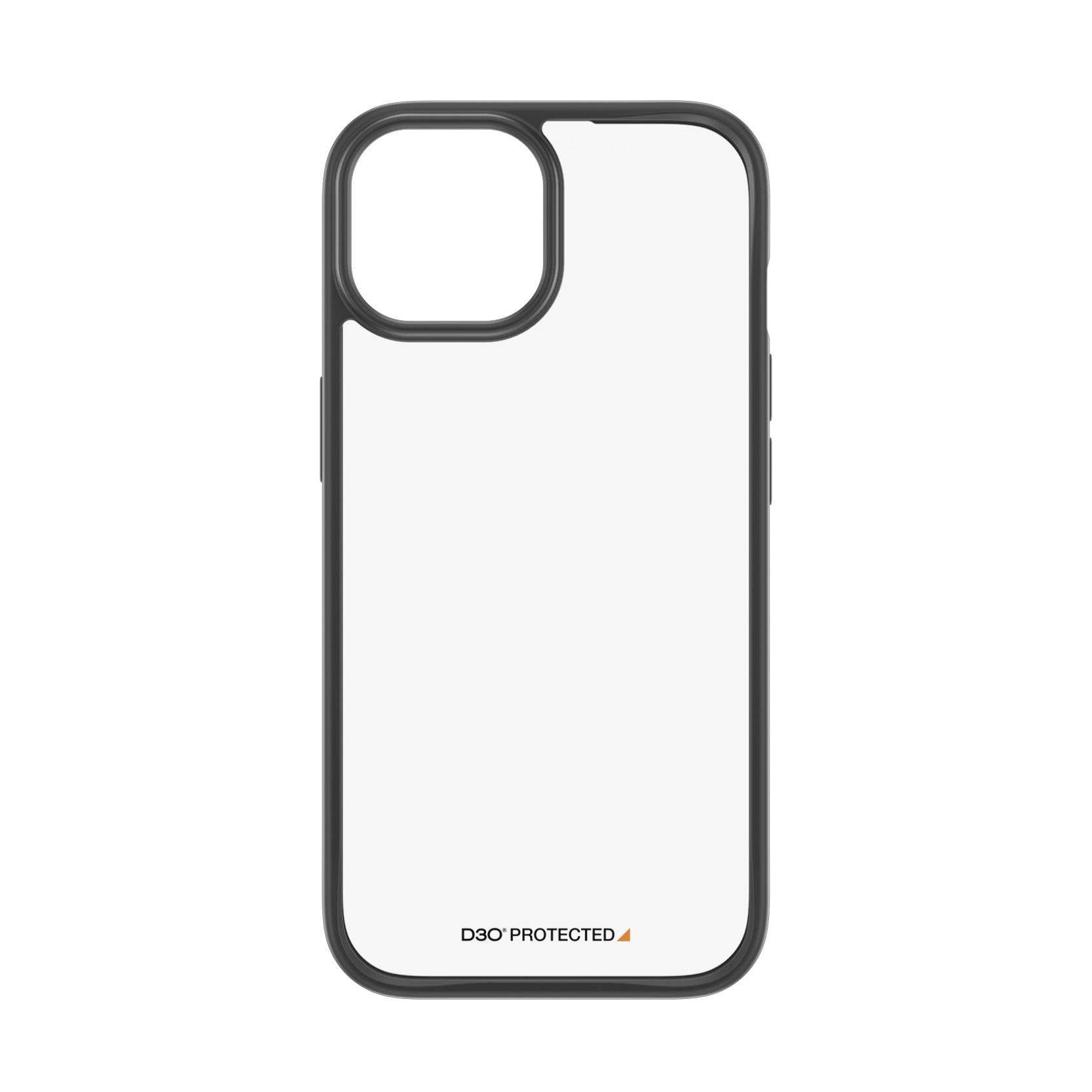 PanzerGlass ClearCase with D3O Backcover Apple iPhone 15 Transparent, Schwarz Induktives Laden 1176