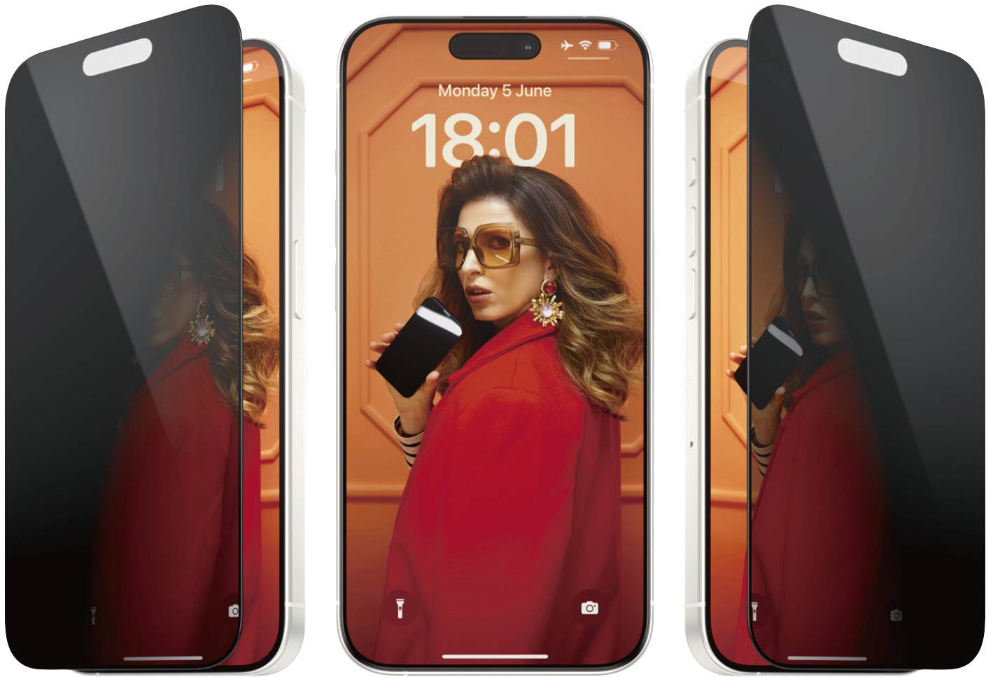 PanzerGlass Privacy Displayschutzfolie mit Blickschutz Apple iPhone 15 Pro 1 St. P2810