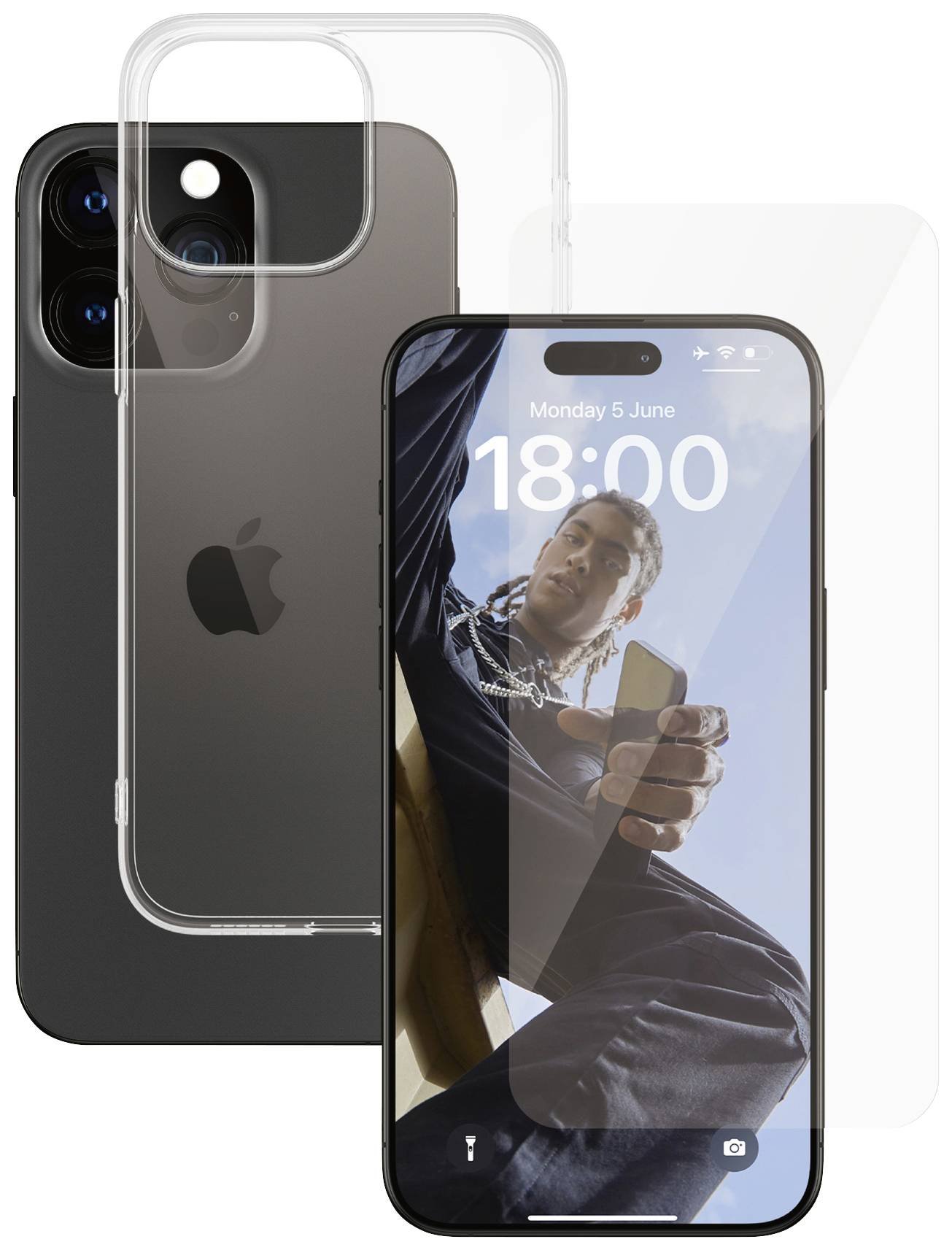PanzerGlass 2-in-1-Pack Displayschutzglas Apple iPhone 15 Pro Max 1 St. SAFE95579