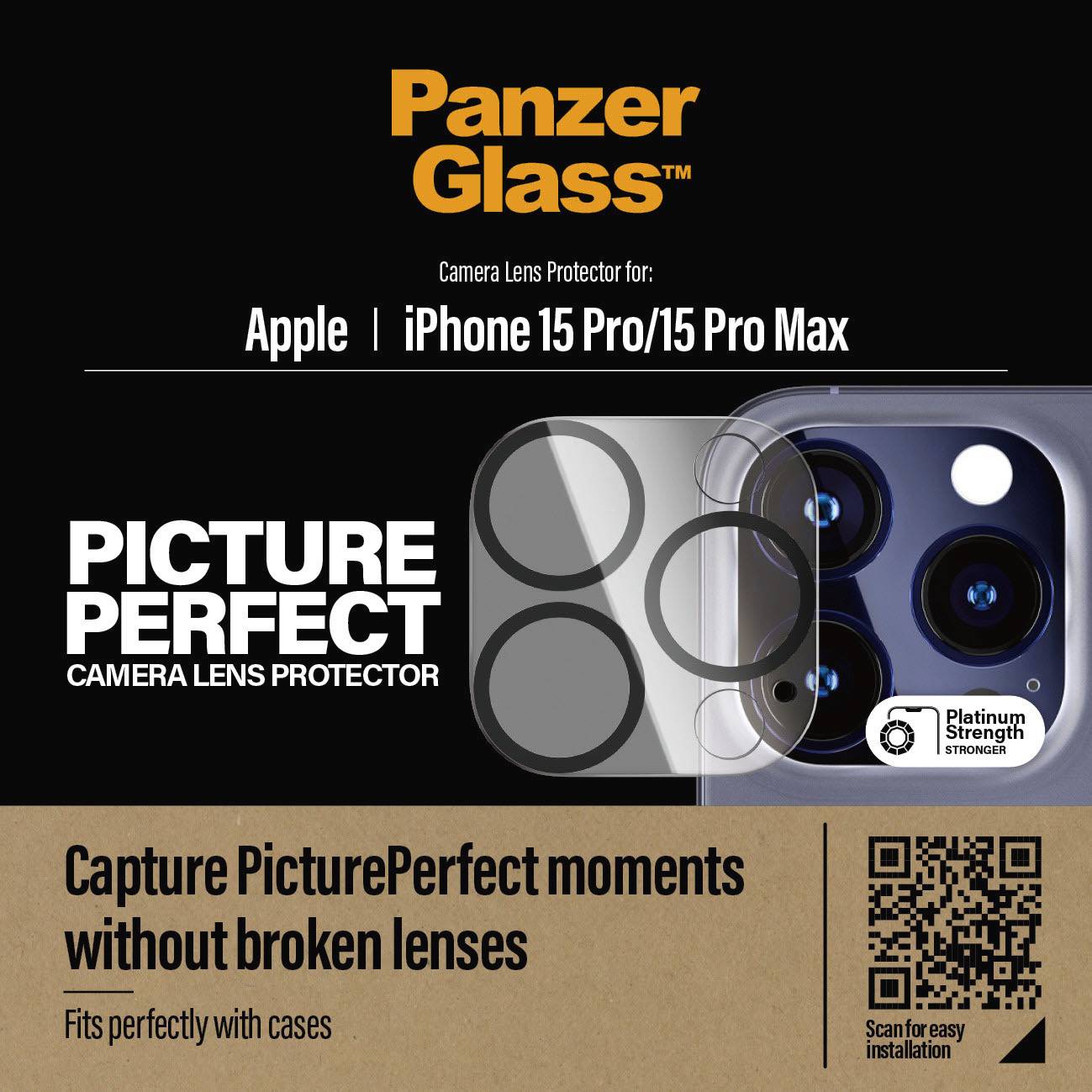 PanzerGlass PicturePerfect Camera Protector Kameraschutzglas Apple iPhone 15 Pro, iPhone 15 Pro Max 1 St. 1137