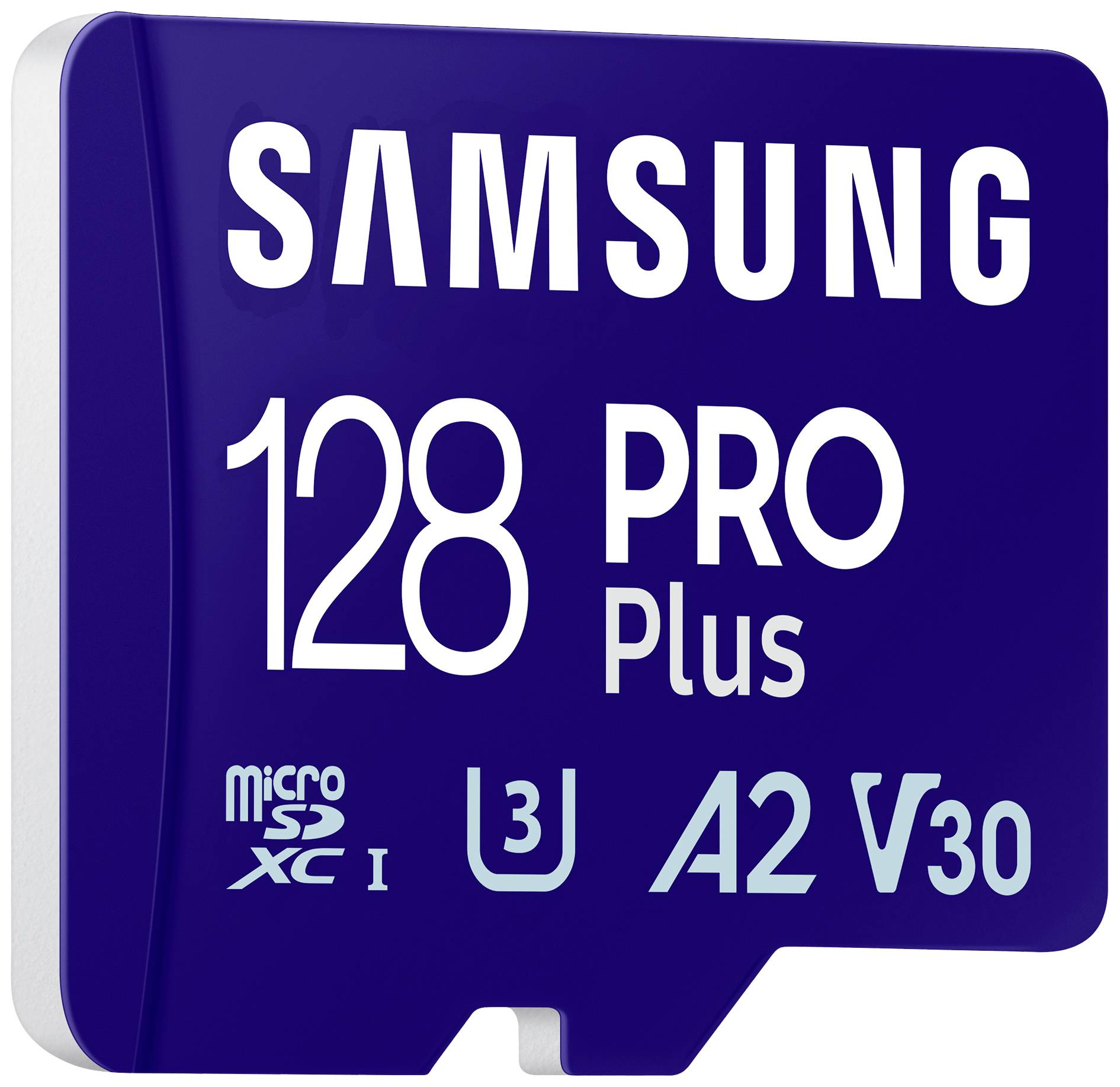 Samsung PRO Plus microSDXC-Karte 128 GB A2 Application Performance Class, v30 Video Speed Class, UH