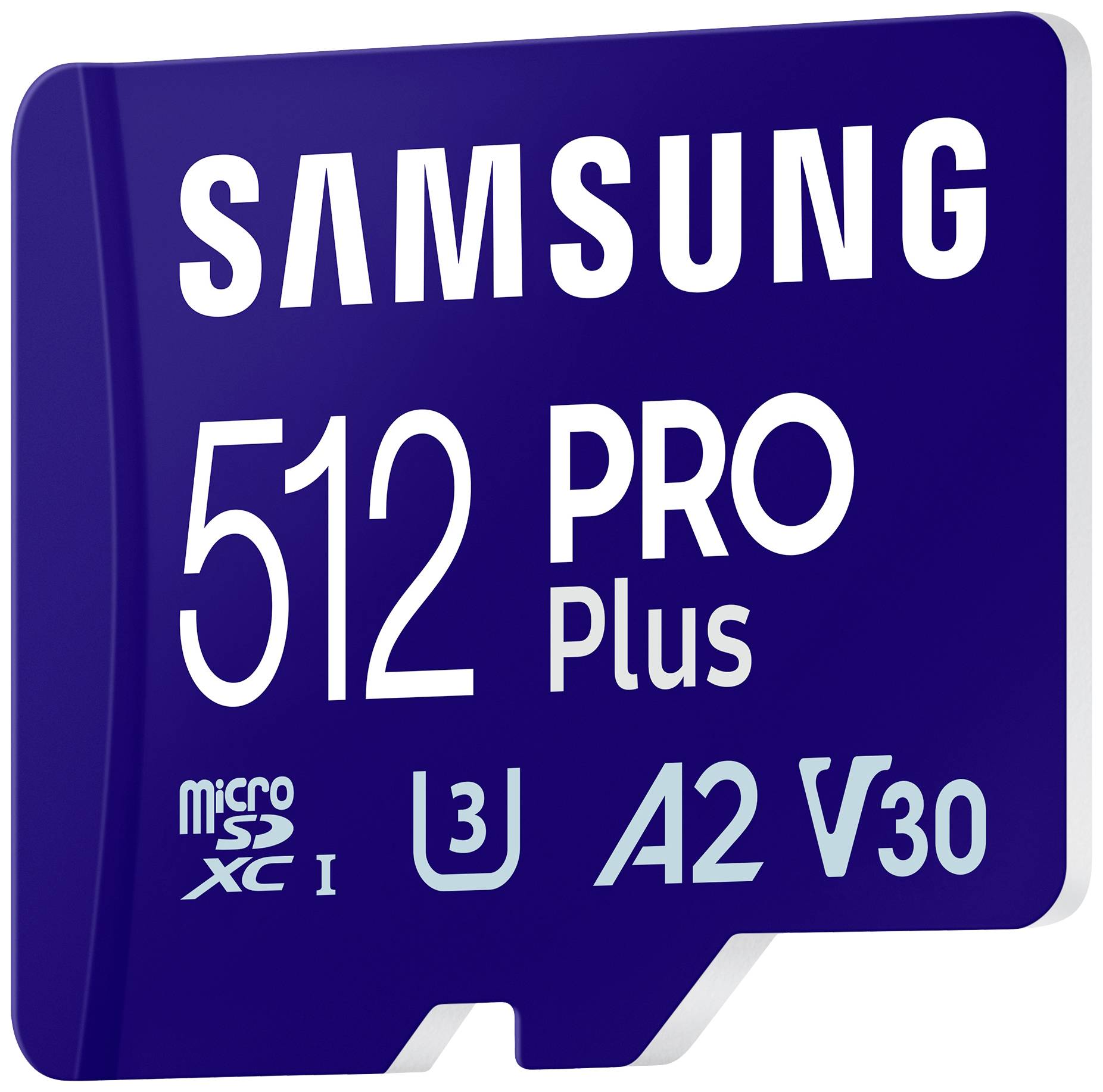 Samsung PRO Plus microSDXC-Karte 512 GB A2 Application Performance Class, v30 Video Speed Class, UH