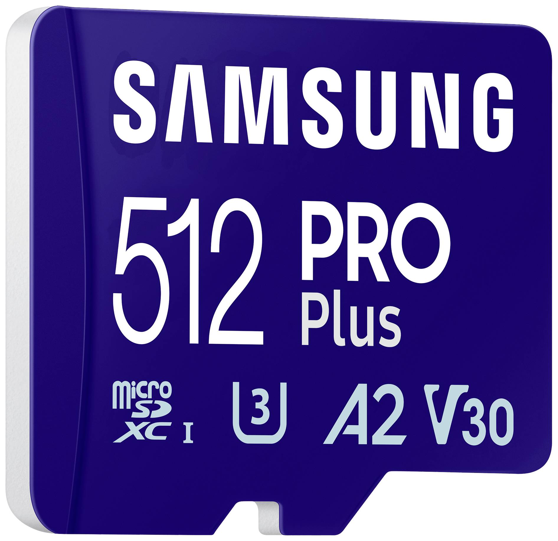 Samsung PRO Plus microSDXC-Karte 512 GB A2 Application Performance Class, v30 Video Speed Class, UH