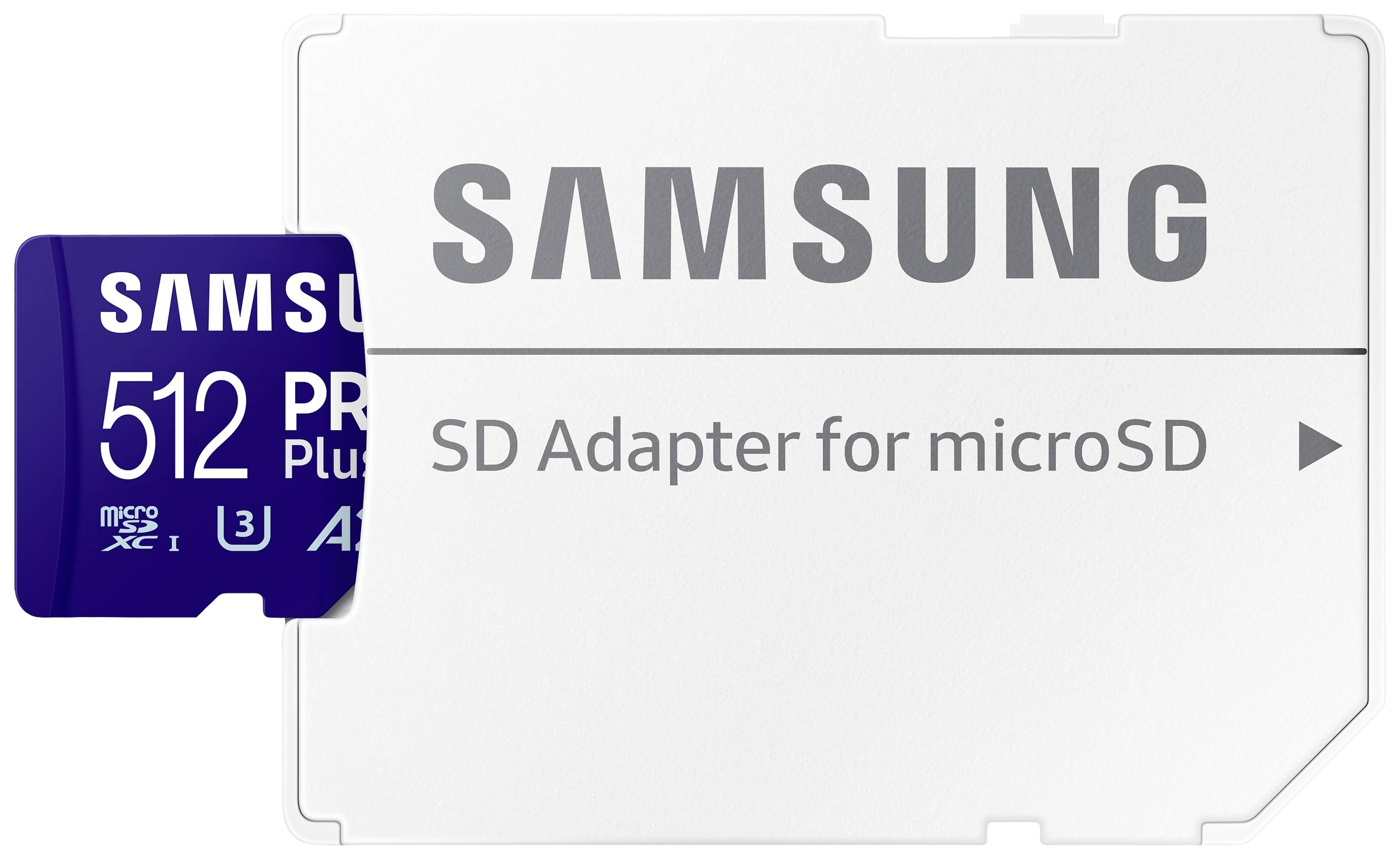 Samsung PRO Plus microSDXC-Karte 512 GB A2 Application Performance Class, v30 Video Speed Class, UH