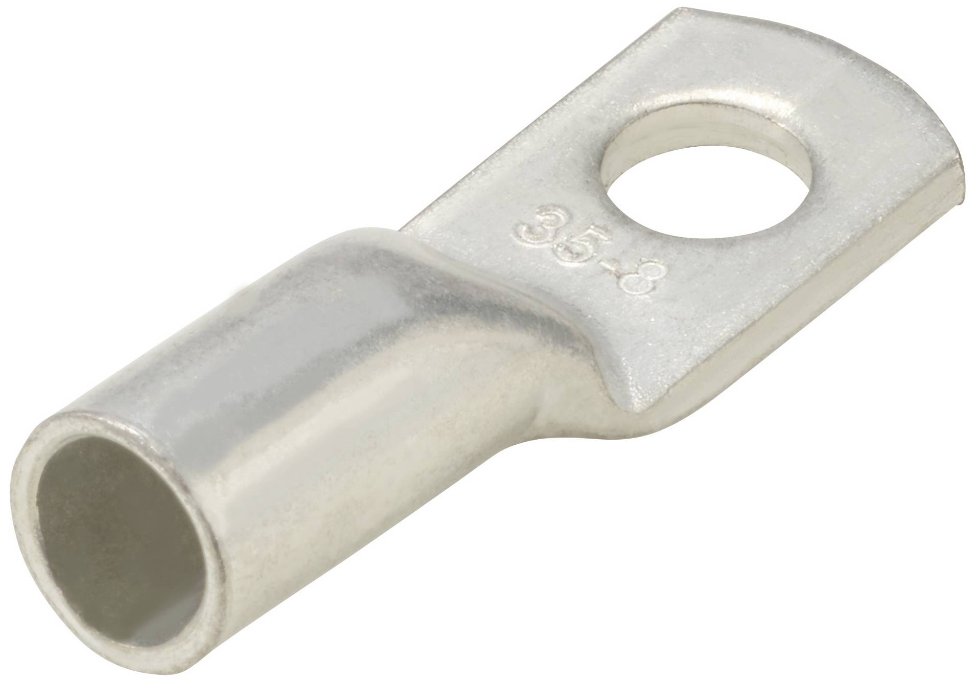 TRU COMPONENTS TC-11991824 Rohrkabelschuh Vollisoliert 180° M8 35mm² Loch-Ø: 8.3mm