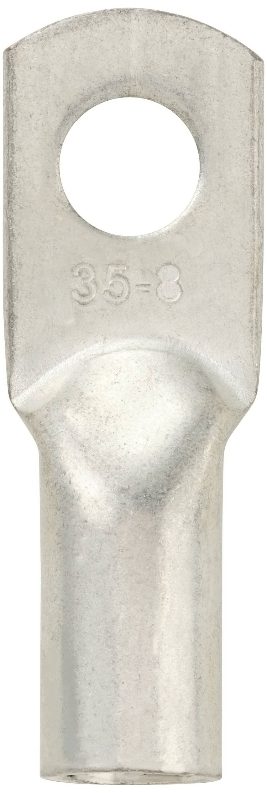 TRU COMPONENTS TC-11991824 Rohrkabelschuh Vollisoliert 180° M8 35mm² Loch-Ø: 8.3mm