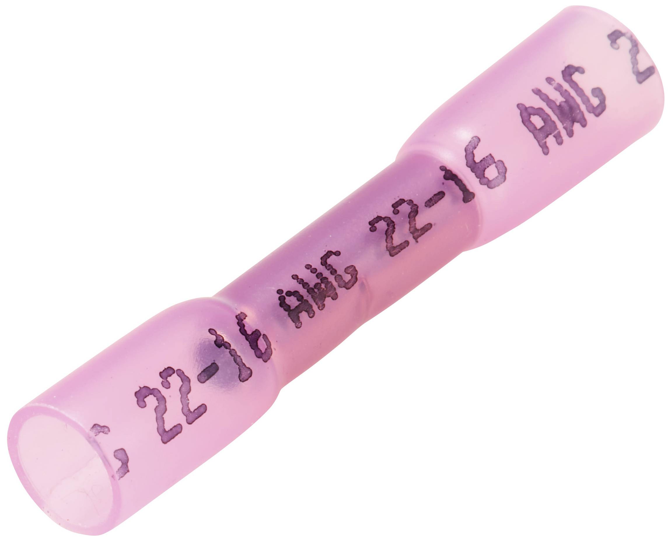 TRU COMPONENTS TC-11991848 Stoßverbinder mit Schrumpfschlauch 0.5 mm² 1.5 mm² Vollisoliert Rot 1 S