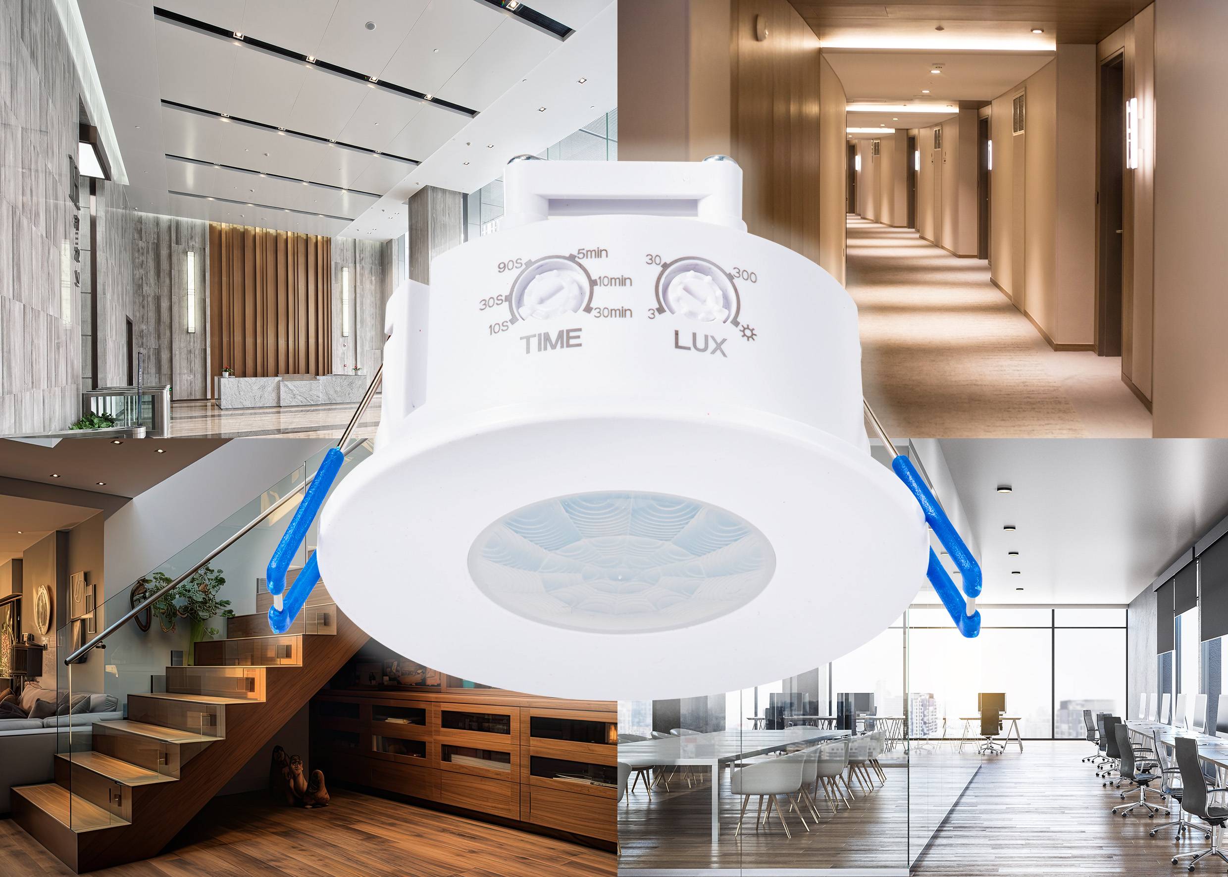 Sygonix SY-5995928 Decke PIR-Bewegungsmelder 360° Relais Weiß IP20