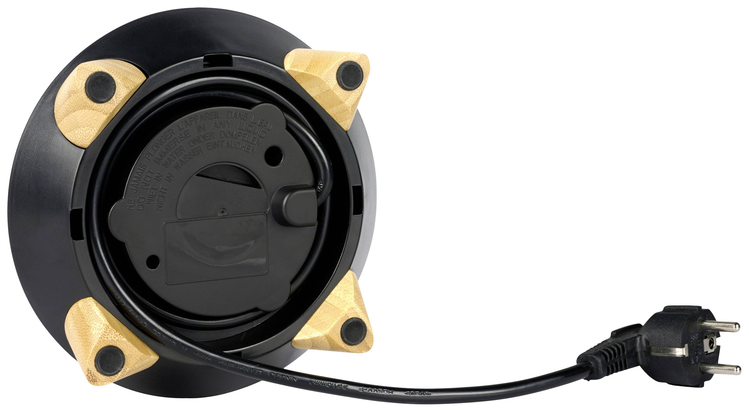 Princess 01.236061.01.001 Wasserkocher schnurlos, Überhitzungsschutz Schwarz Fassungsvermögen: 1.7l