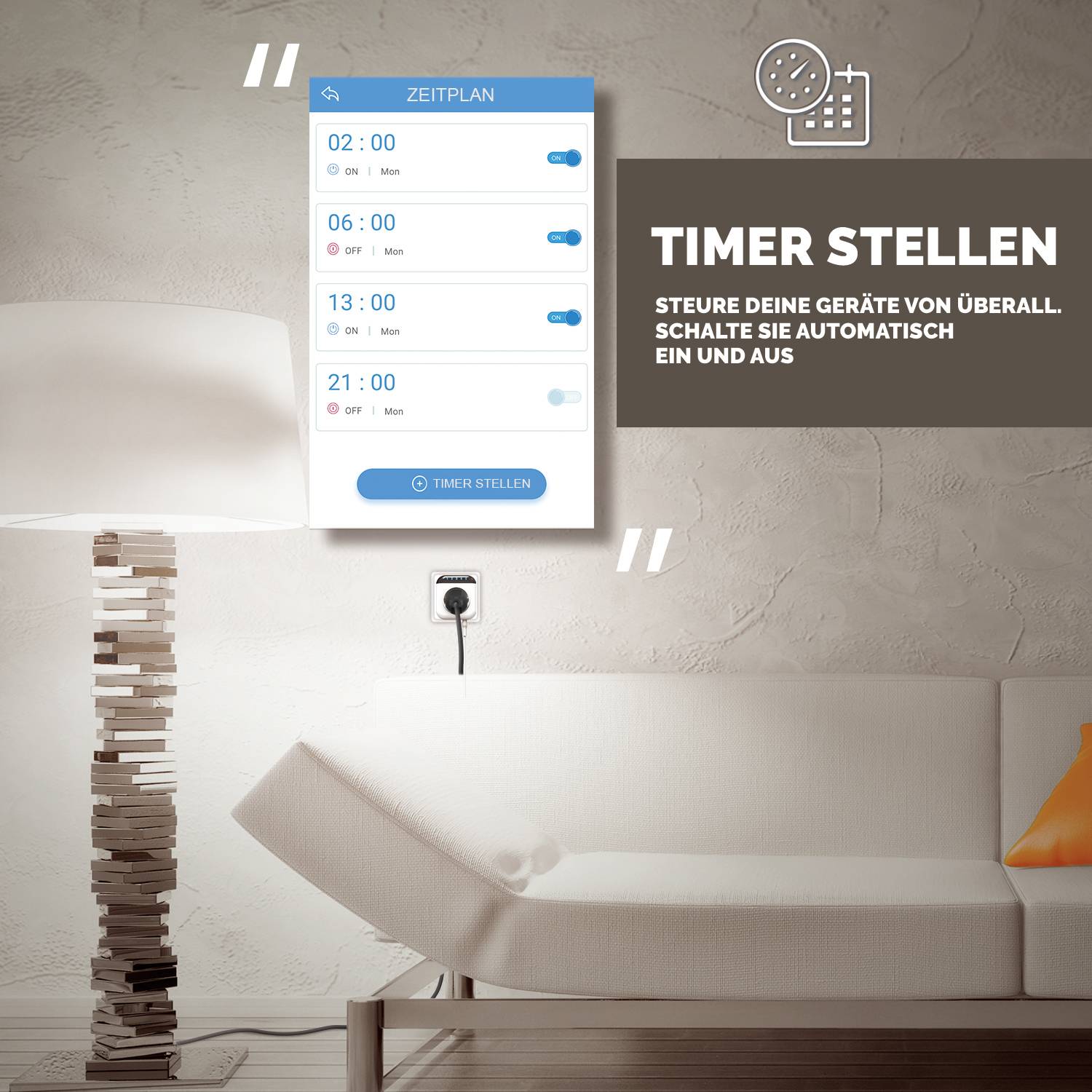 XCOAST 570454 Funk-Raumthermostat elektronisch