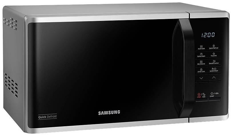 Samsung Mikrowelle Silber-Schwarz 800W mit Display, Timerfunktion