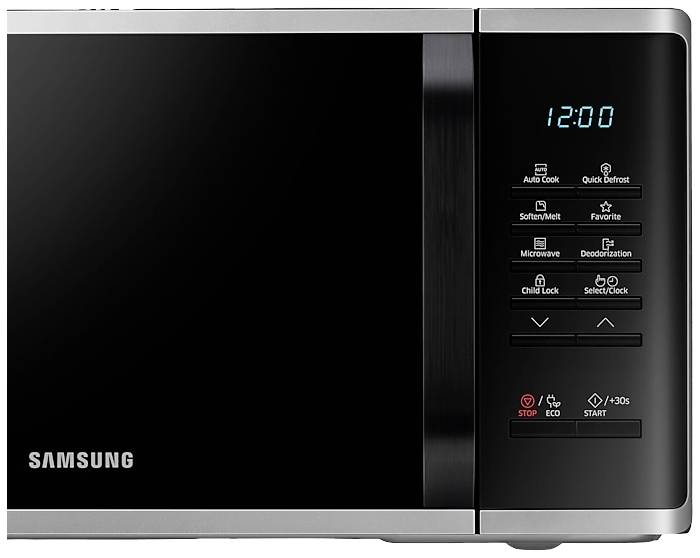 Samsung Mikrowelle Silber-Schwarz 800W mit Display, Timerfunktion