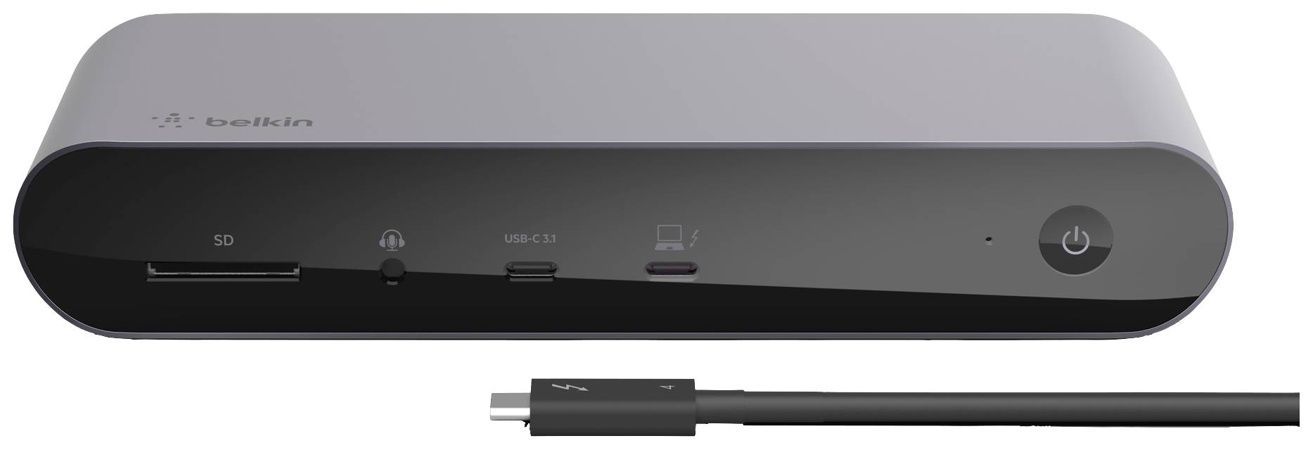 Belkin Thunderbolt™ 4 Dockingstation Thunderbolt 4 Dock Pro Passend für Marke Dockingstations: Universal USB-C® Power Delivery, integrierter Kar