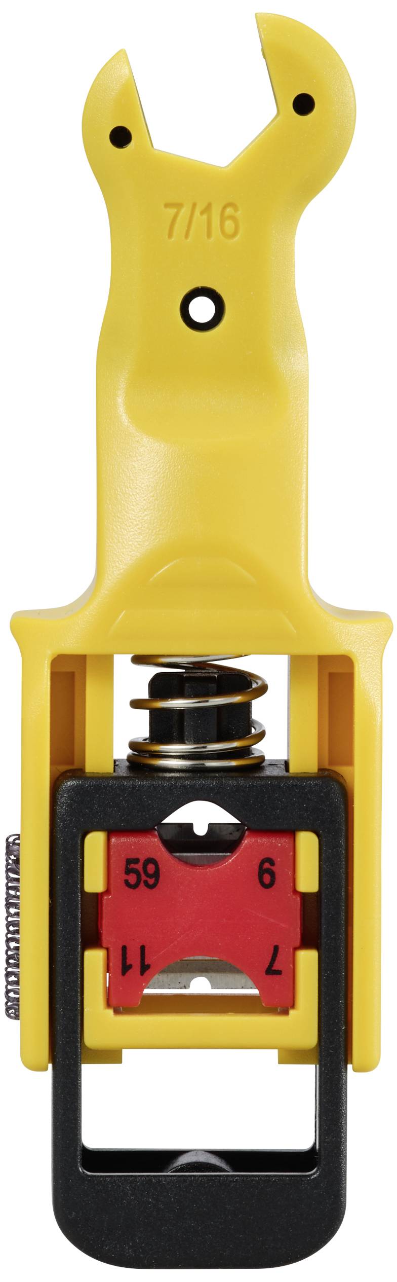 TRU COMPONENTS TC-11992200 Abisolierer für RG 59/6/7/11 Koaxkabel Abisolierlänge: 6.35mm 1St.