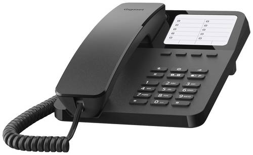 Gigaset DESK 400 Schnurgebundenes Telefon, analog für Hörgeräte kompatibel kein Display Schwarz