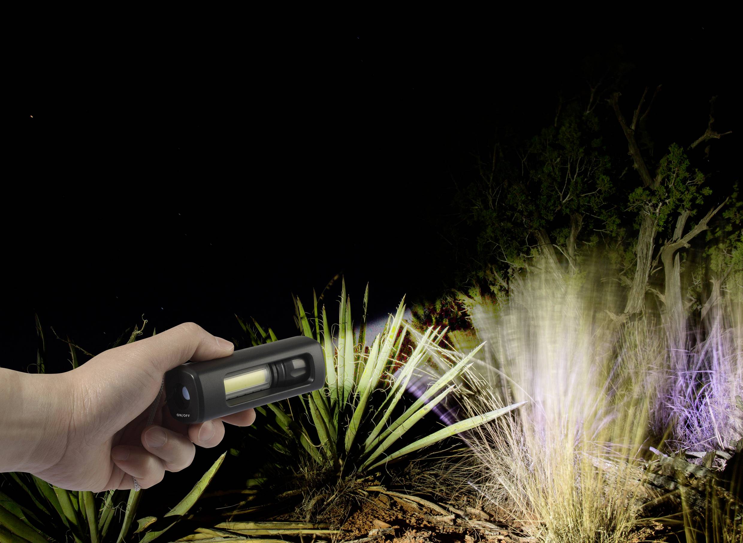 Sygonix Akku-Ventilator 4.6W (Ø) 205mm Schwarz Akkubetrieb möglich, mit Beleuchtung, Oszillierend, mit Fernbedienung