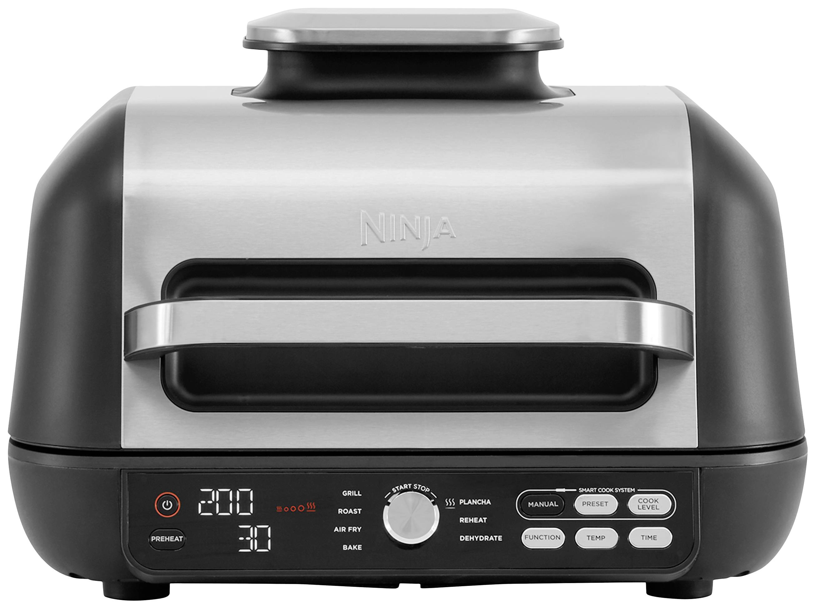 Ninja AG651 Heißluft-Fritteuse 3.78 l Grillfunktion Schwarz, Silber