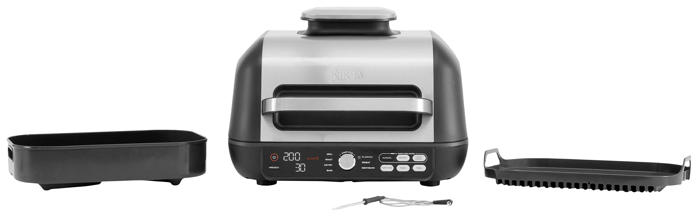 Ninja AG651 Heißluft-Fritteuse 3.78 l Grillfunktion Schwarz, Silber