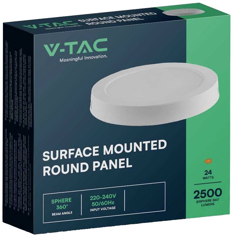 V-TAC VT-60024-RD 7879 LED-Aufbauleuchte EEK: F (A - G) 24W Warmweiß Weiß