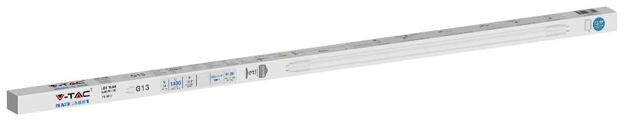 LED-Röhre von V-TAC, weiß, 18 Watt, 120 cm lang, geeignet für G13-Fassungen. Energiesparend, ideal für Innenbeleuchtung.