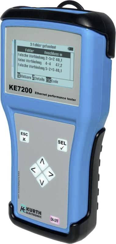 Kurth Electronic KE7200 Netzwerkprüfgerät Durchgang, Identifikation, Unterbrechung