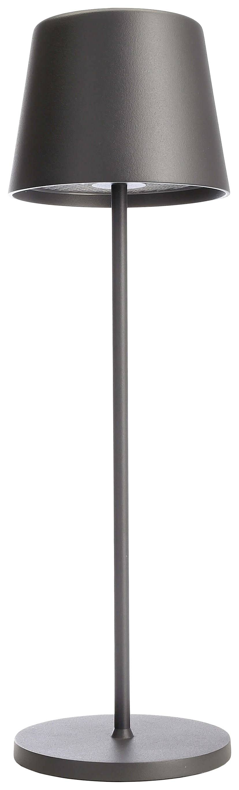 Deko Light Canis 346051 Akku-Tischlampe LED 3.5W Dunkelgrau