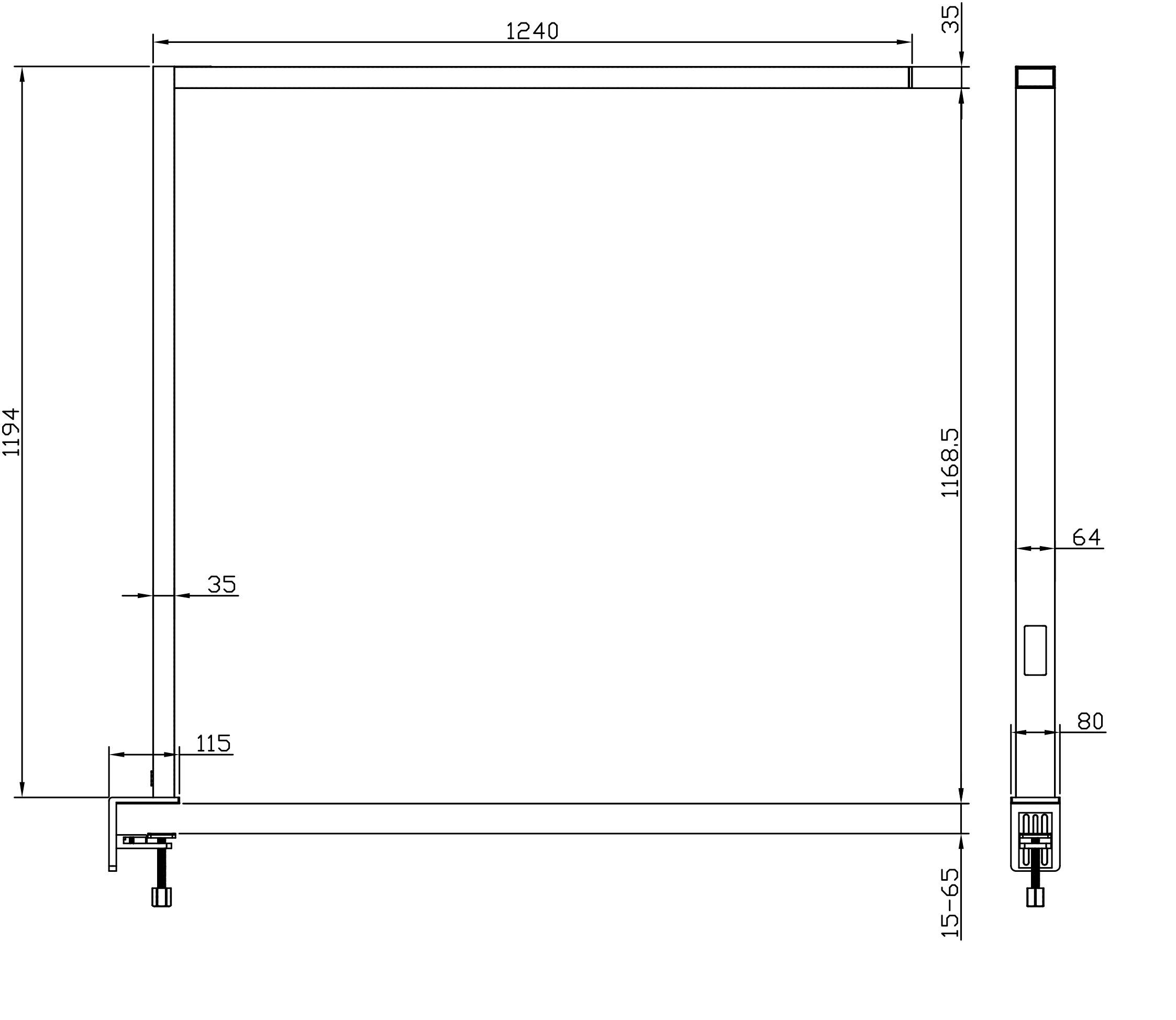 Deko Light Office Three Pro 346067 Tischlampe LED 80W Silber