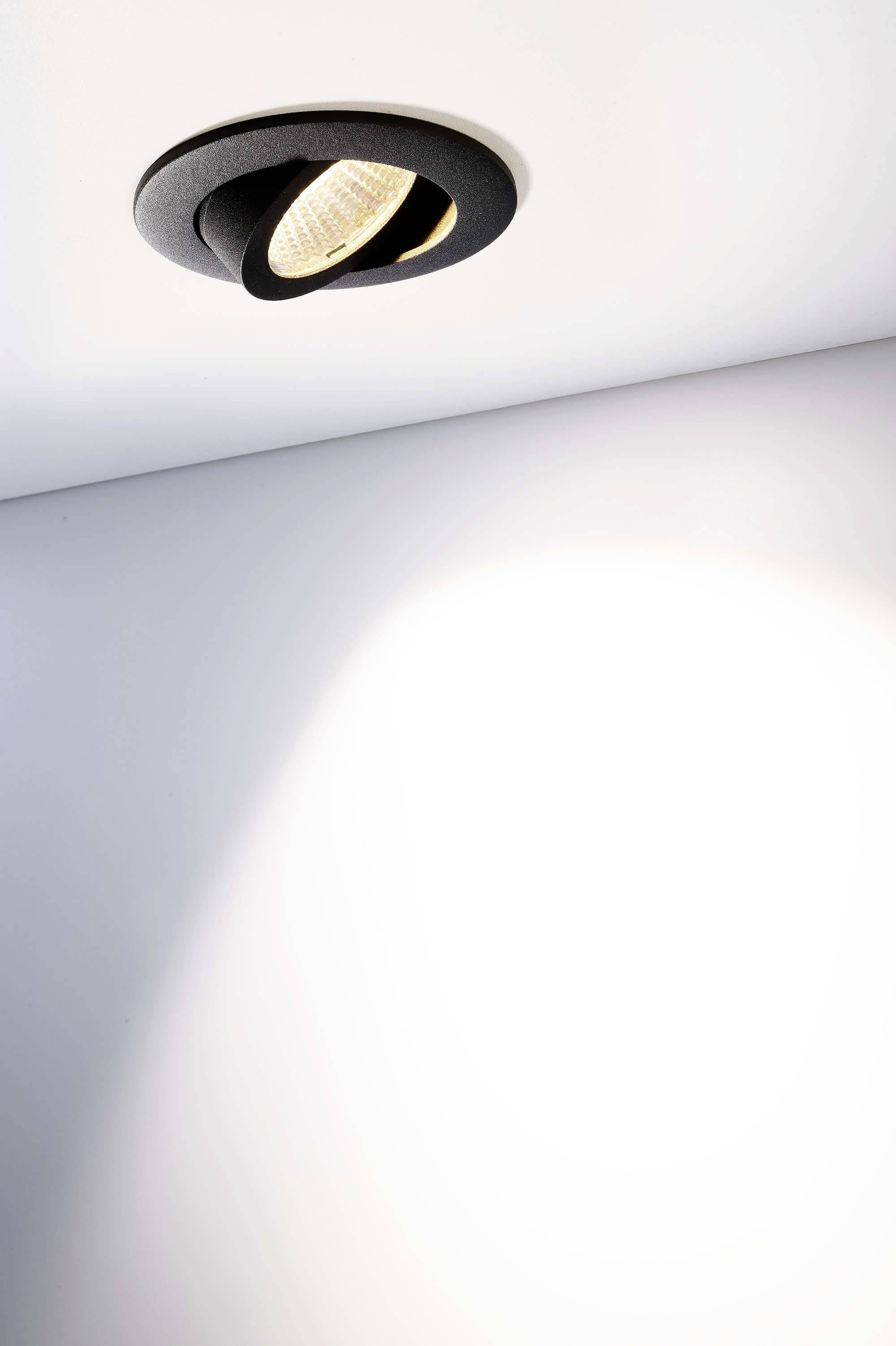 Deko Light 565382 Dione LED-Einbauleuchte EEK: F (A - G) LED LED fest eingebaut 8.50 W Schwarz