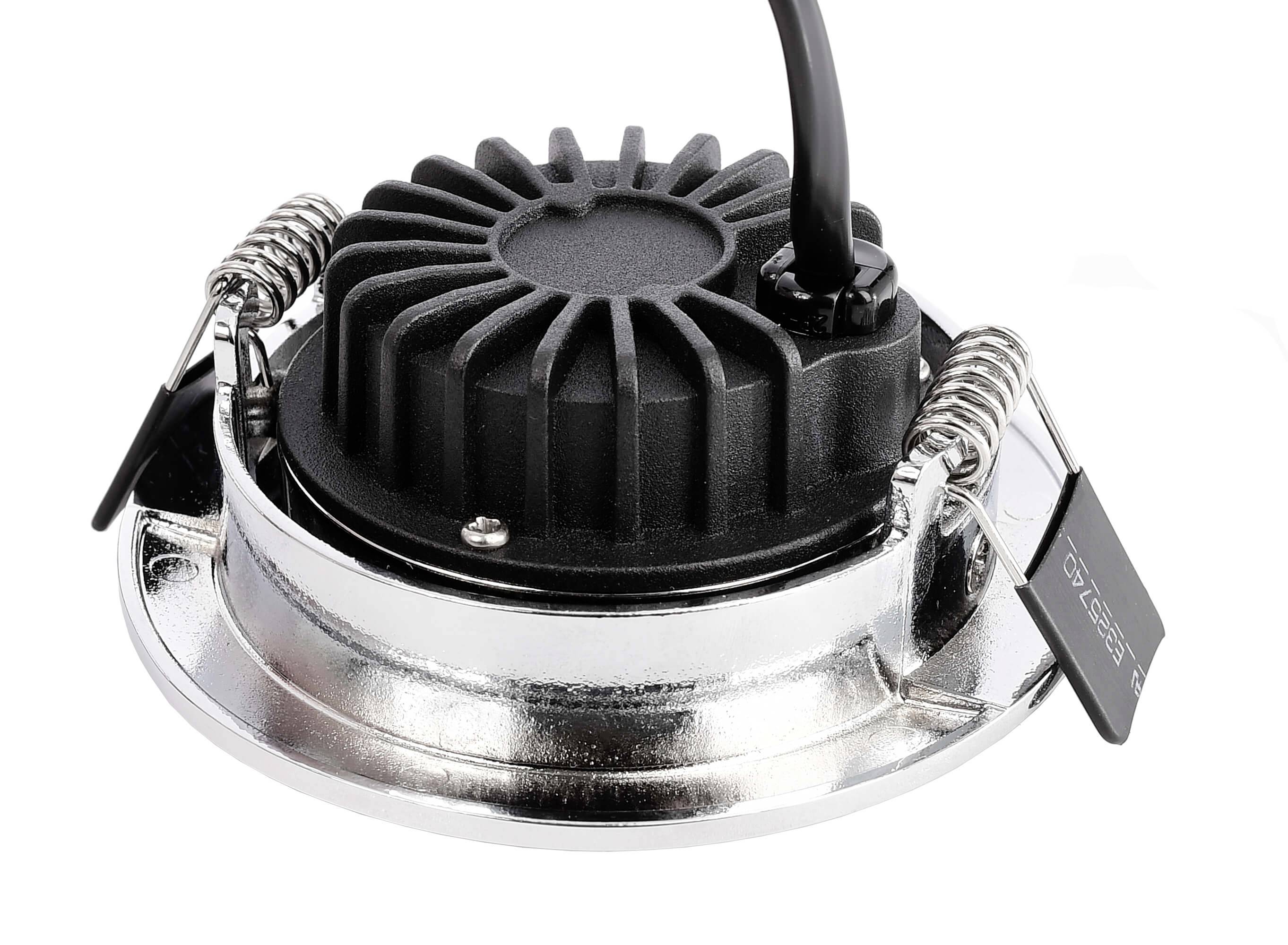 Deko Light 565383 Dione LED-Einbauleuchte EEK: F (A - G) LED LED fest eingebaut 8.50W Chrom