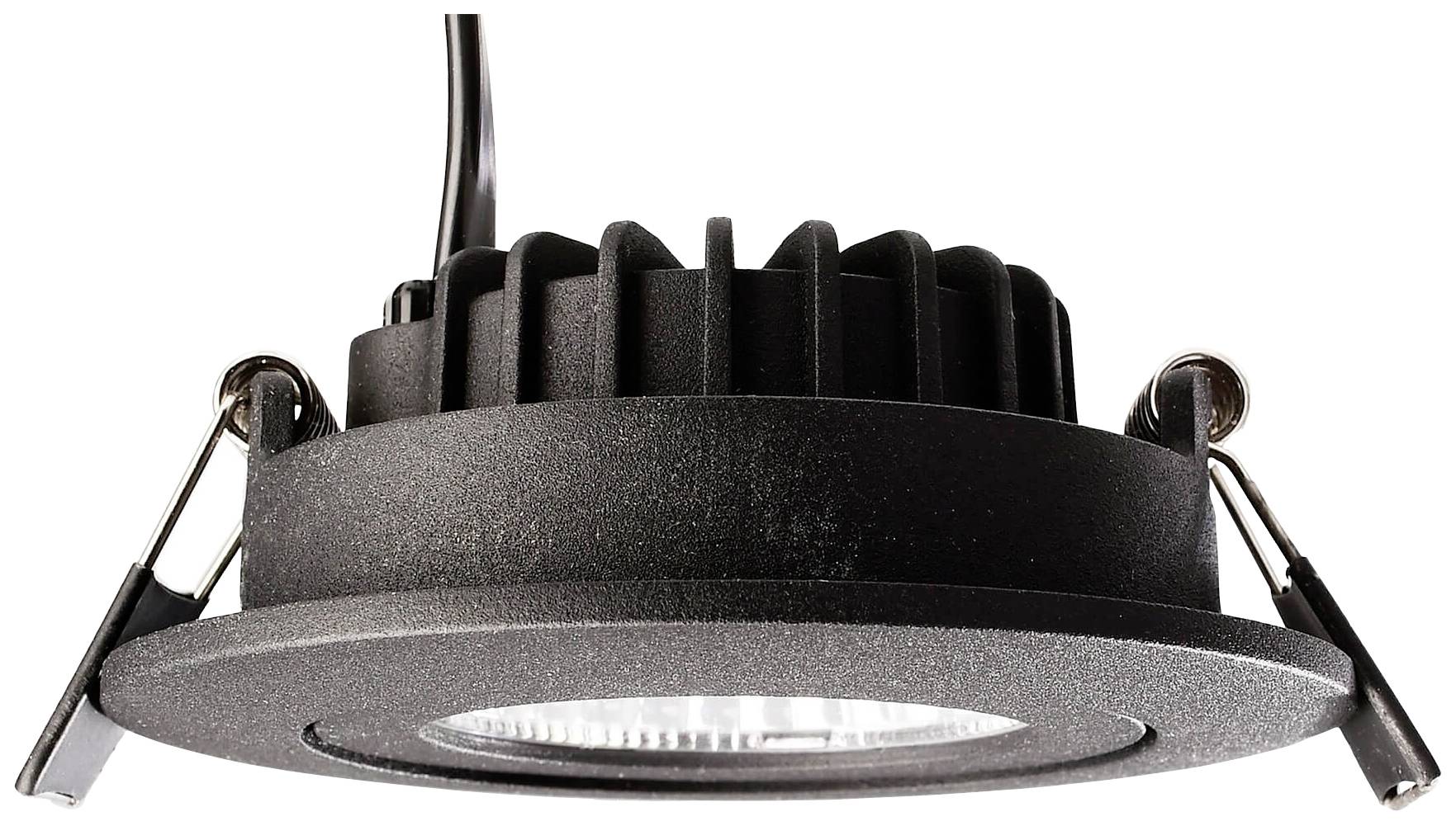 Deko Light 565405 Dione IP DTW LED-Einbauleuchte EEK: F (A - G) LED LED fest eingebaut 8.5 W Schwarz