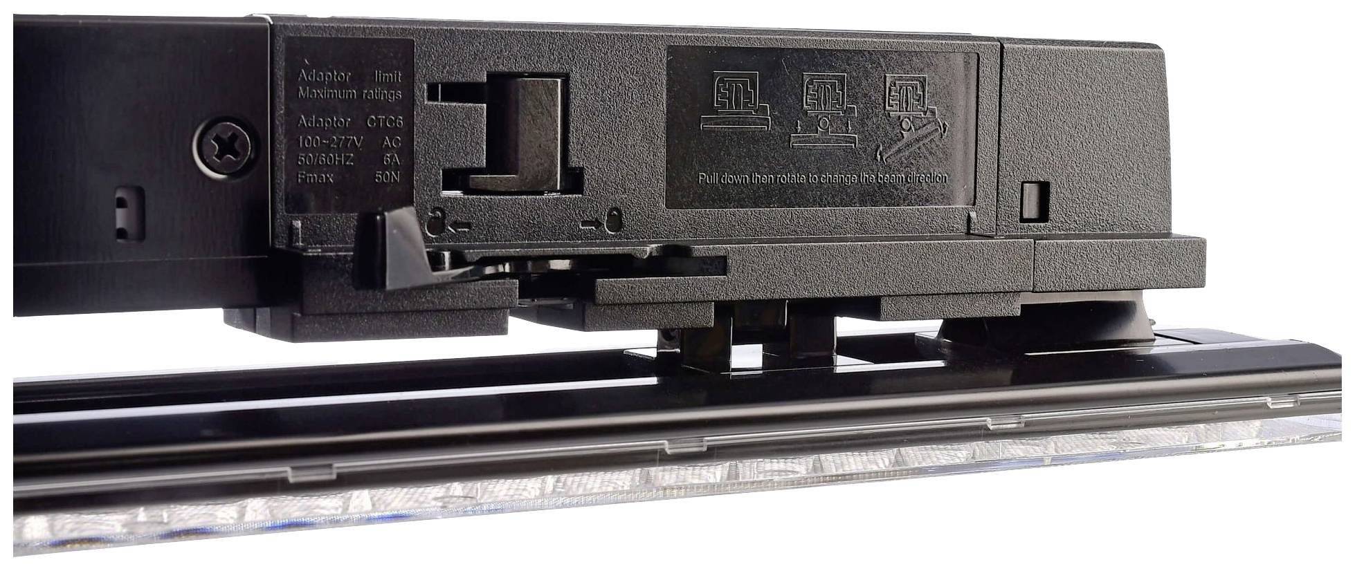 Deko Light Linear Pro LED-Schienenstrahler 3phasig 20W LED Schwarz